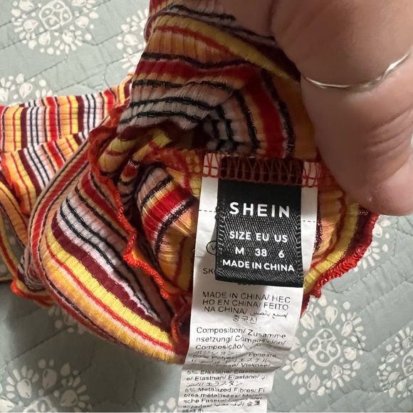 Striped Multicolor Crop Top - Picture 3 of 3